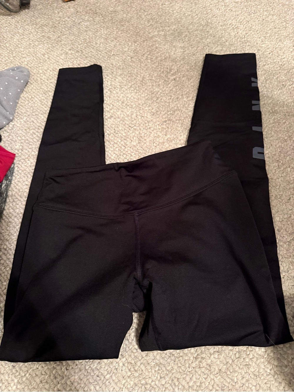 PINK Victoria's Secret Black High-Rise Leggings